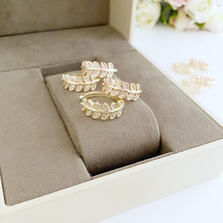 Marissa Layered Gold Leaf Ring – Beautiful Earth Boutique